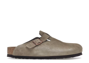 Birkenstock Boston Soft Footbed Suede Taupe