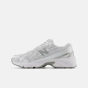740 chaussures Blanc avec Argent Métallisé